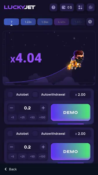 Play Lucky Jet demo for free